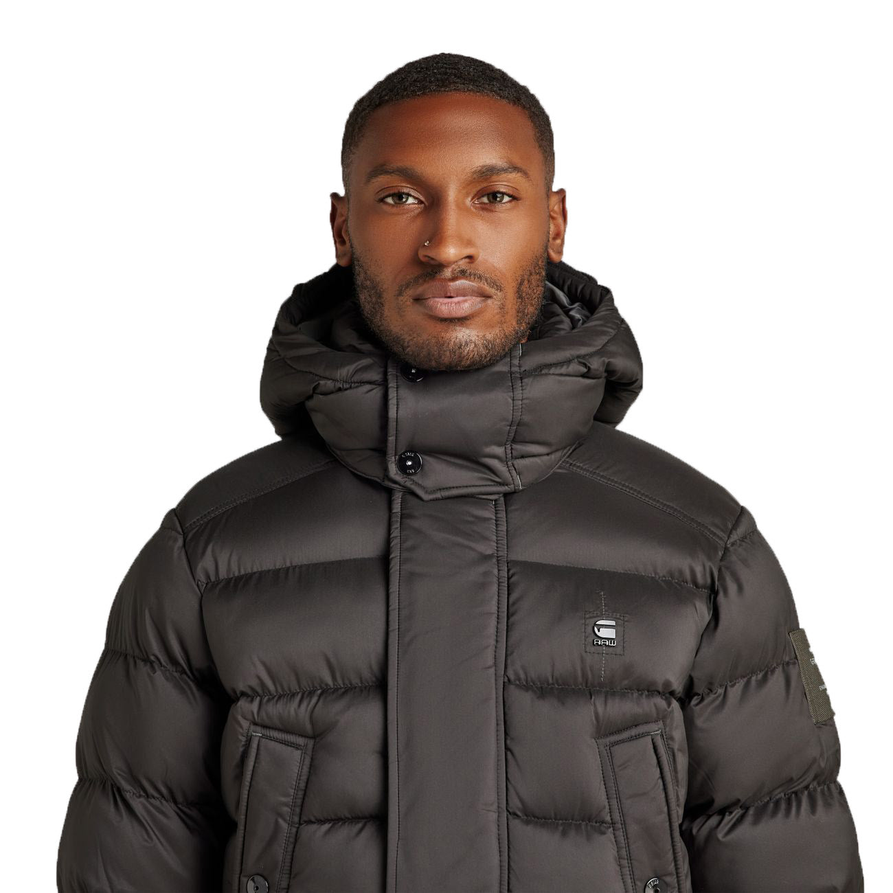 G-STAR RAW DENIM G-WHISTLER PADDED HOODED PARKA Herren Winterparka