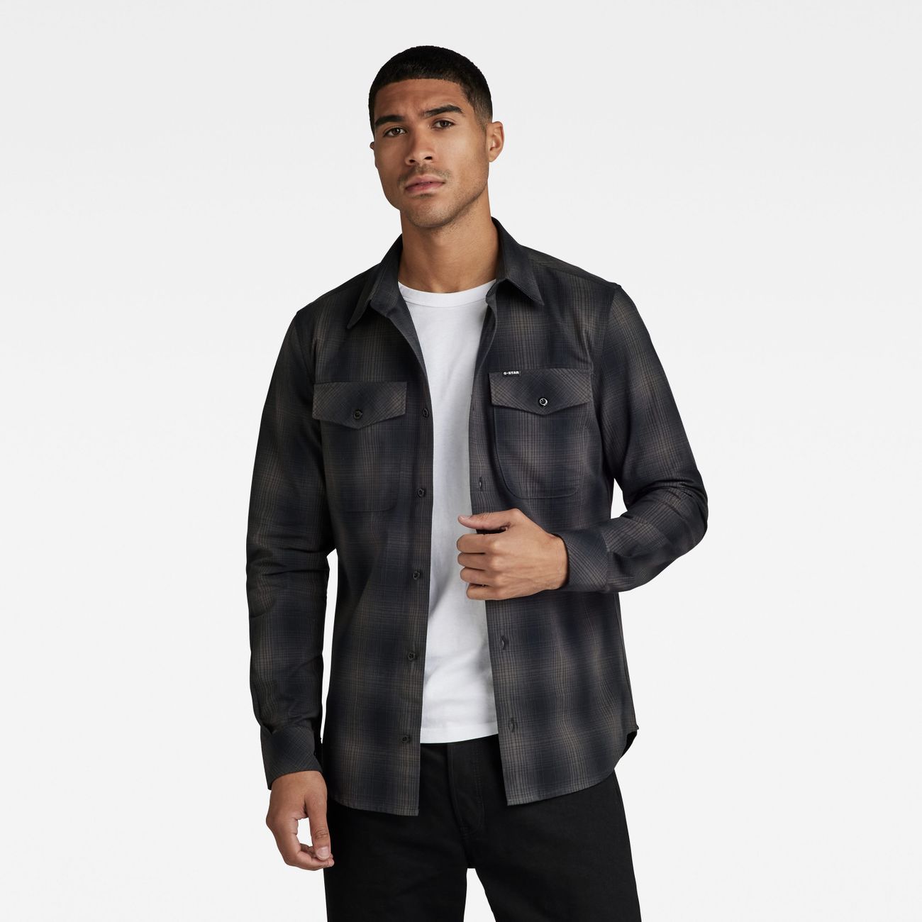 G-STAR RAW DENIM MARINE SLIM SHIRT L/S Herren Hemd