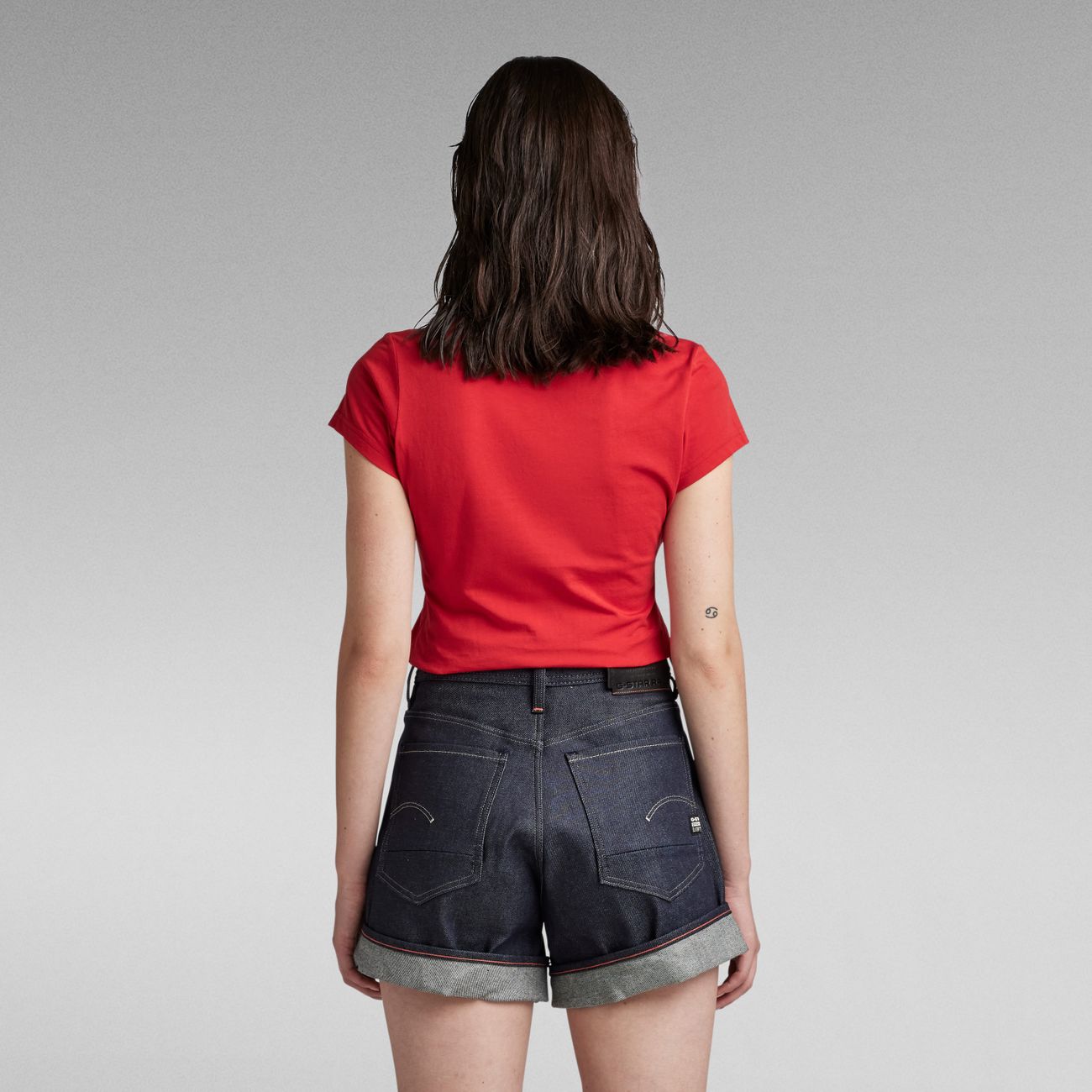 G-STAR RAW DENIM EYBEN SLIM V WMN S/S Damen T-Shirt