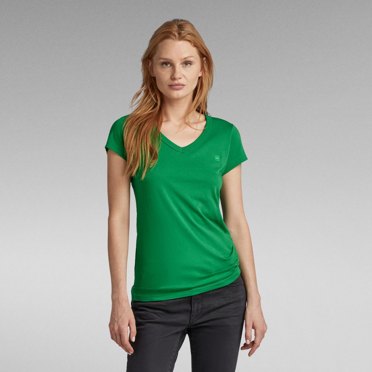 G-STAR RAW DENIM EYBEN SLIM V WMN S/S Damen T-Shirt