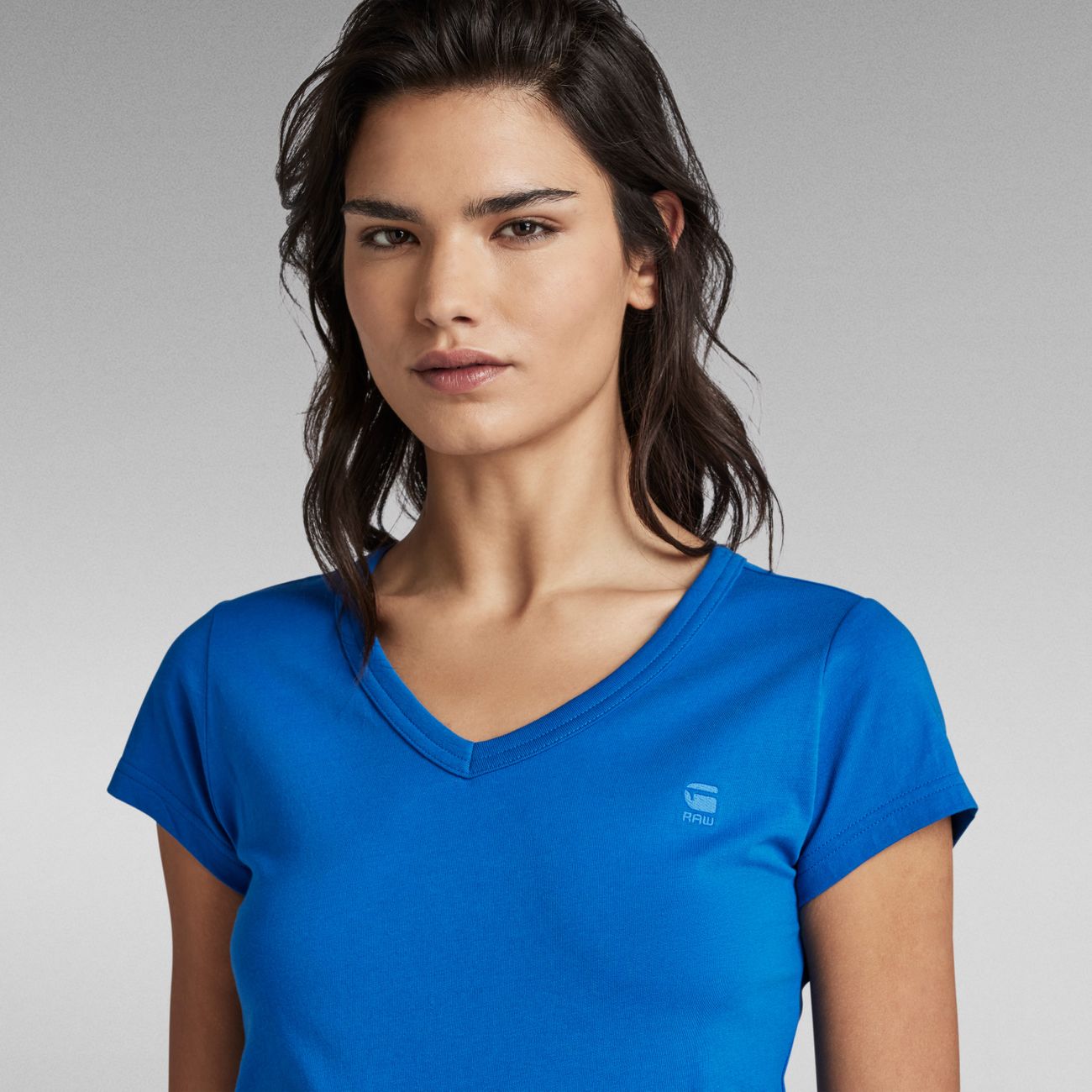 G-STAR RAW DENIM EYBEN SLIM V WMN S/S Damen T-Shirt