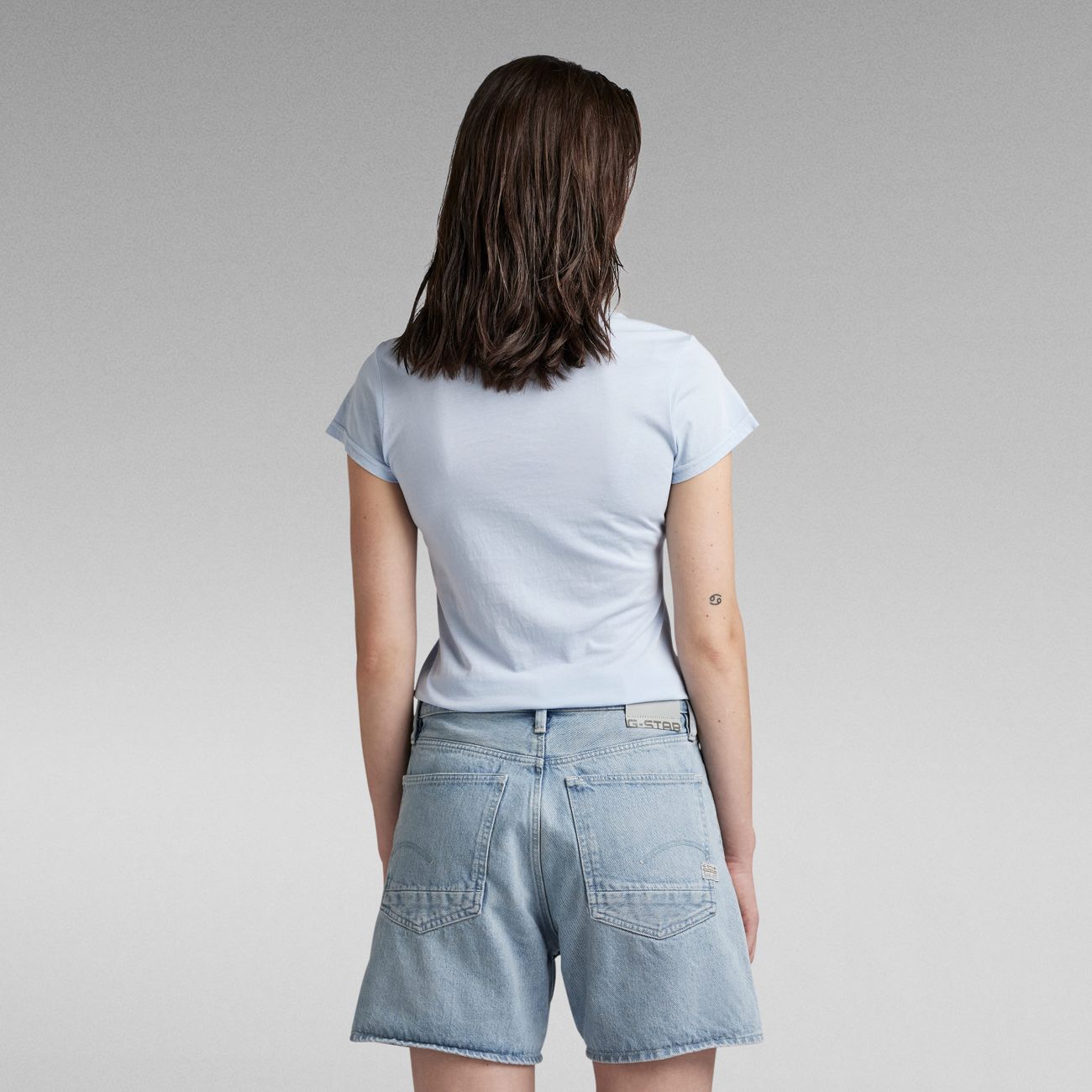 G-STAR RAW DENIM EYBEN SLIM V WMN S/S Damen T-Shirt