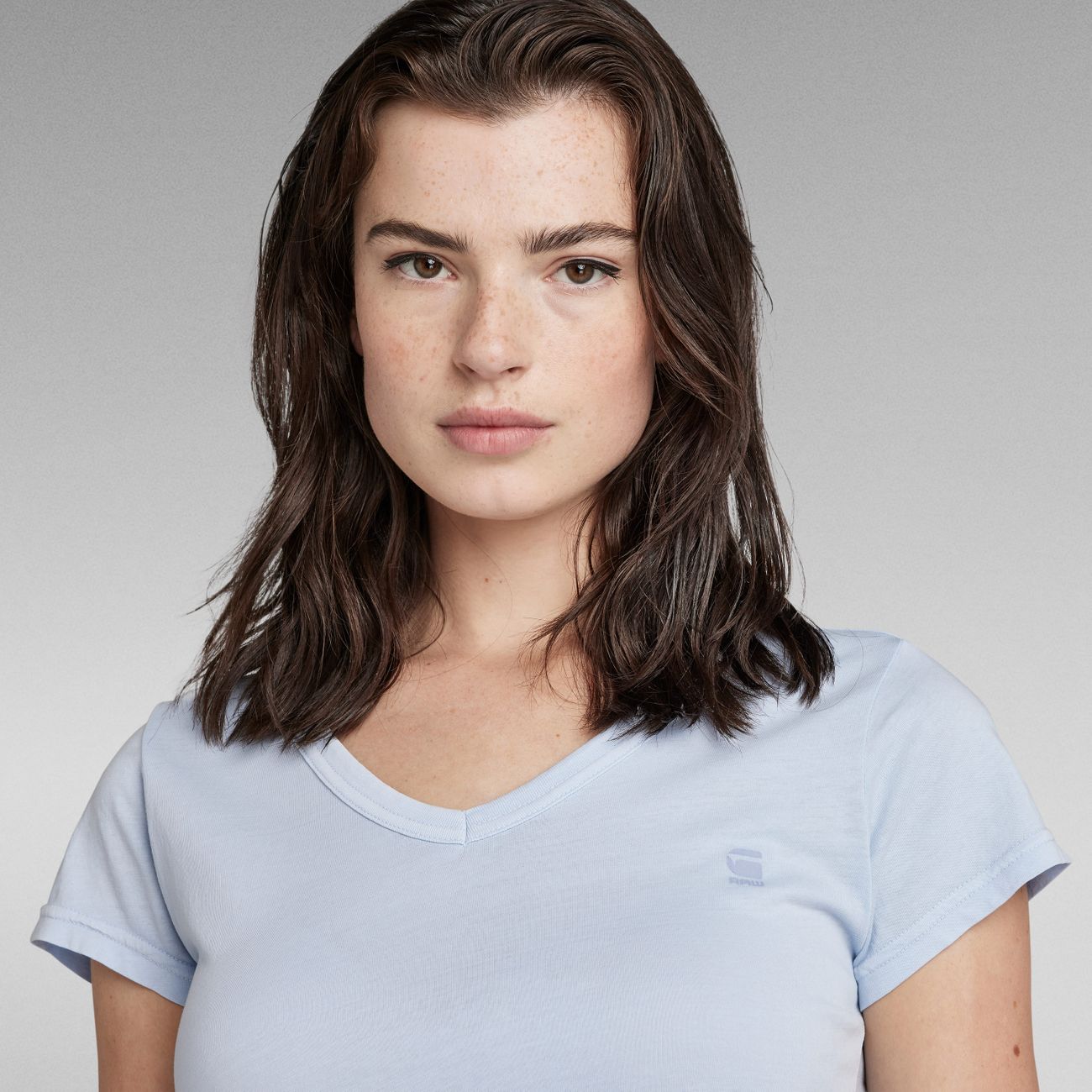 G-STAR RAW DENIM EYBEN SLIM V WMN S/S Damen T-Shirt