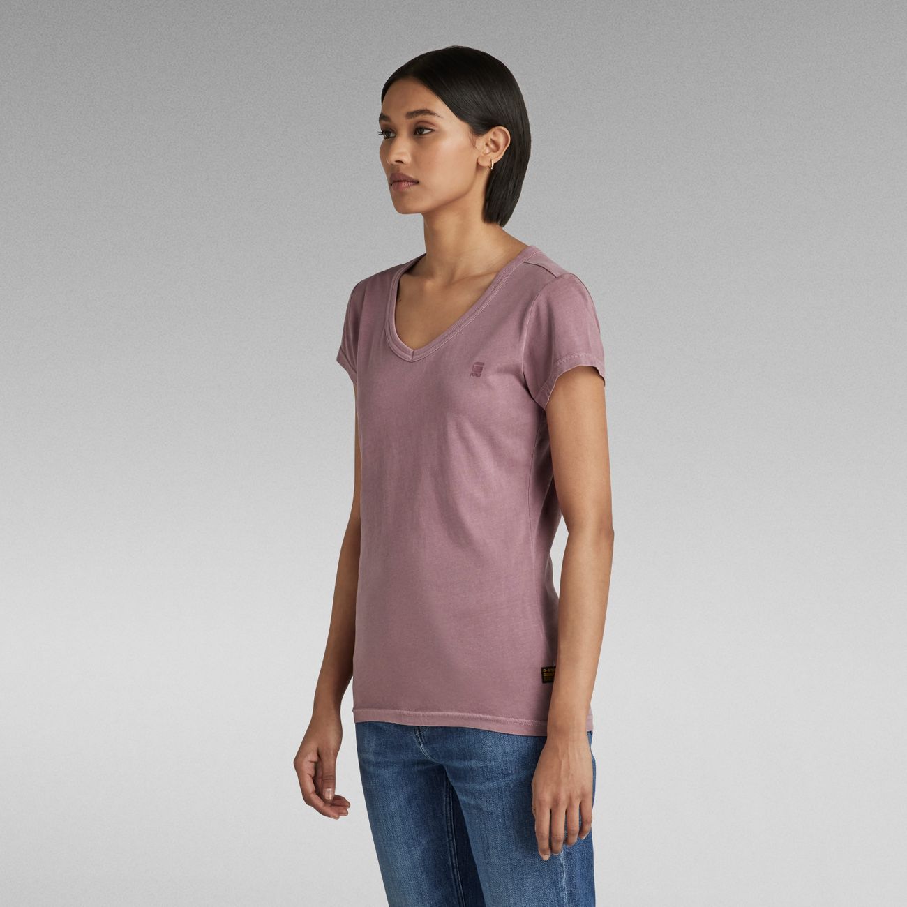 G-STAR RAW DENIM EYBEN SLIM V WMN S/S Damen T-Shirt