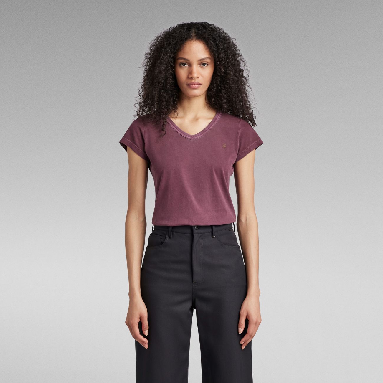 G-STAR RAW DENIM EYBEN SLIM V WMN S/S Damen T-Shirt