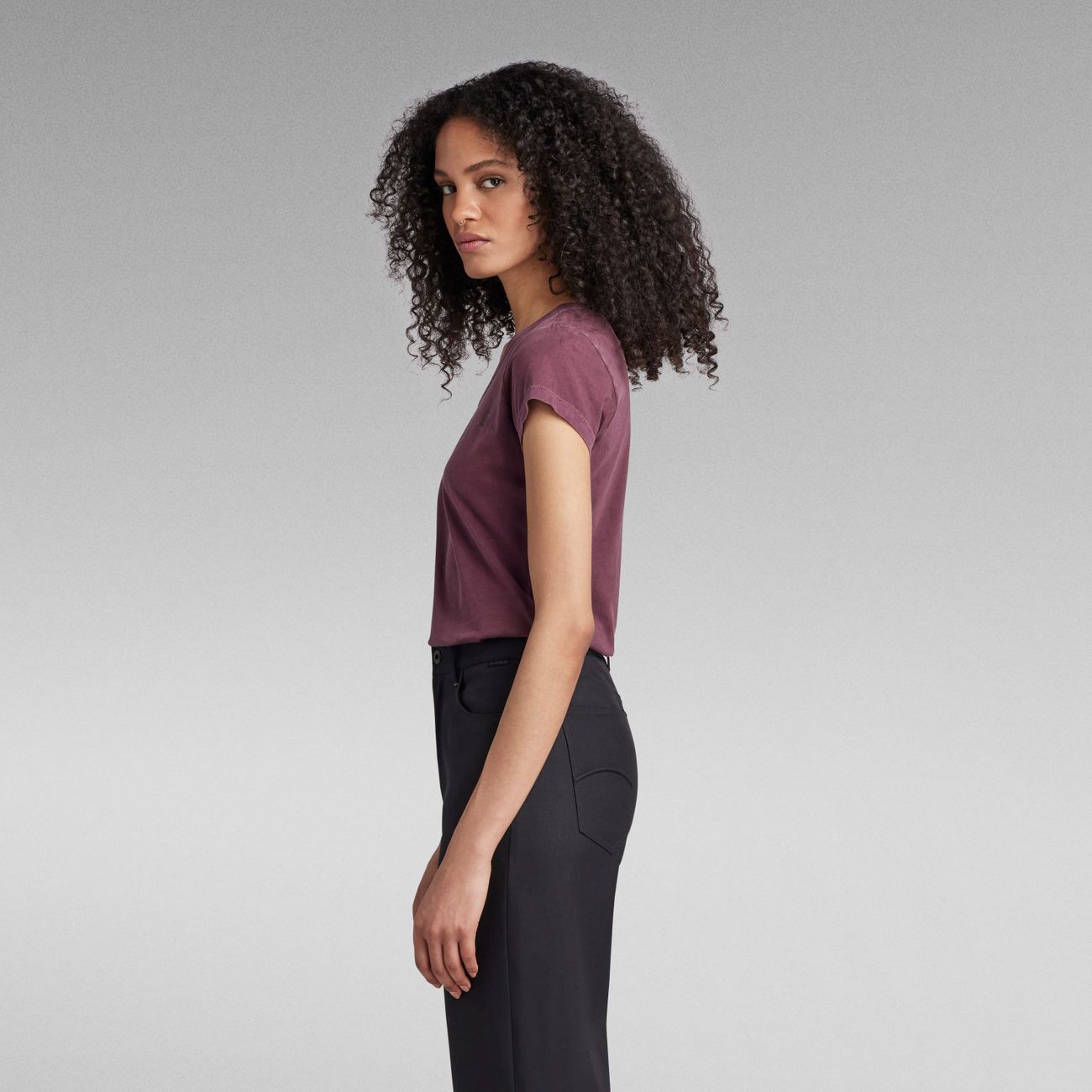 G-STAR RAW DENIM EYBEN SLIM V WMN S/S Damen T-Shirt