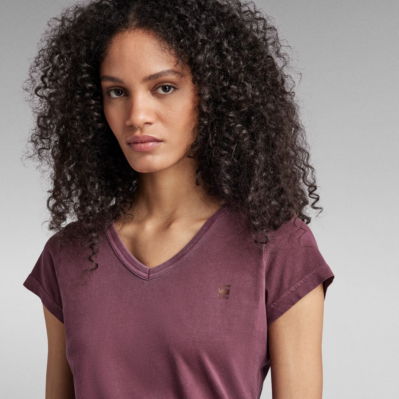 G-STAR RAW DENIM EYBEN SLIM V WMN S/S Damen T-Shirt