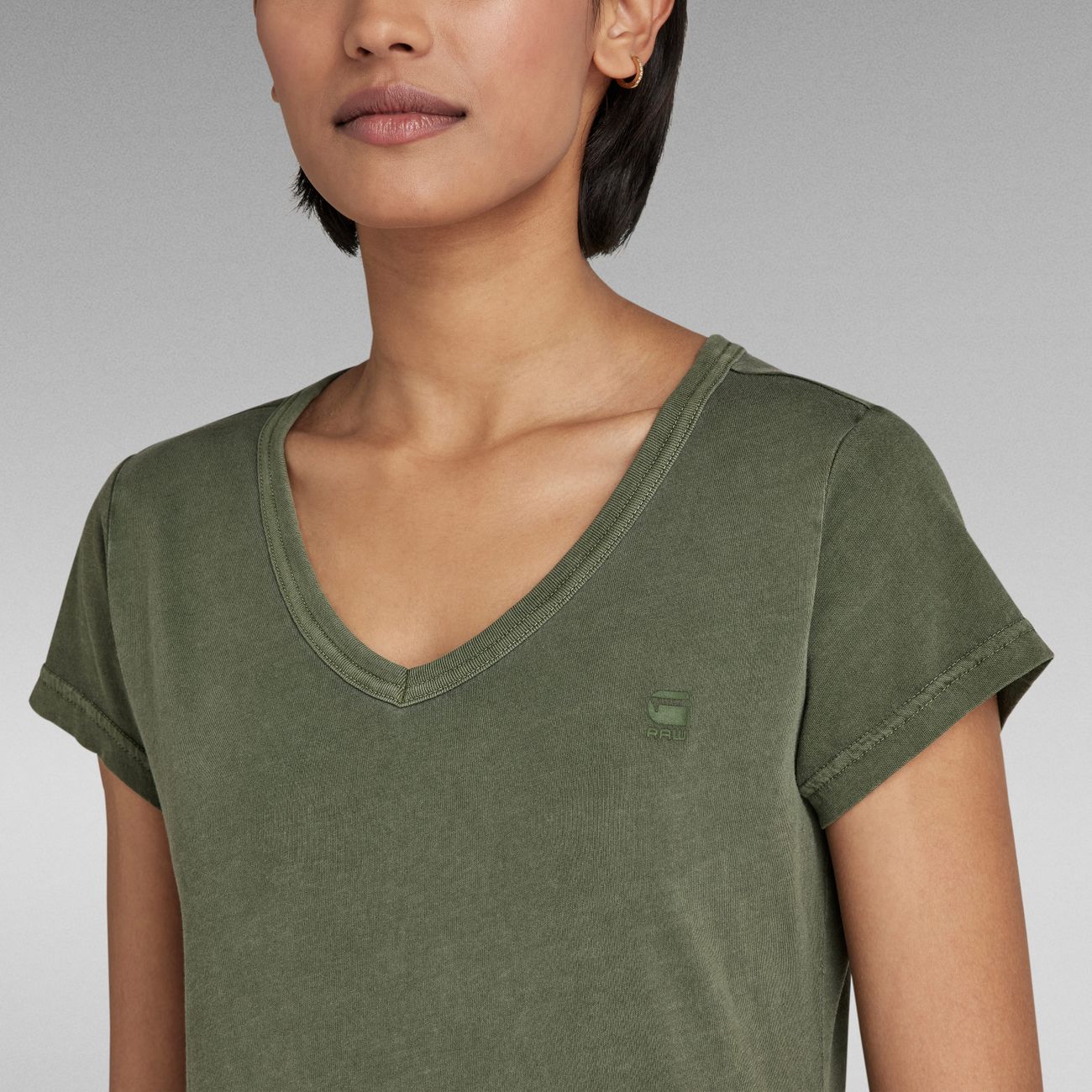 G-STAR RAW DENIM EYBEN SLIM V WMN S/S Damen T-Shirt
