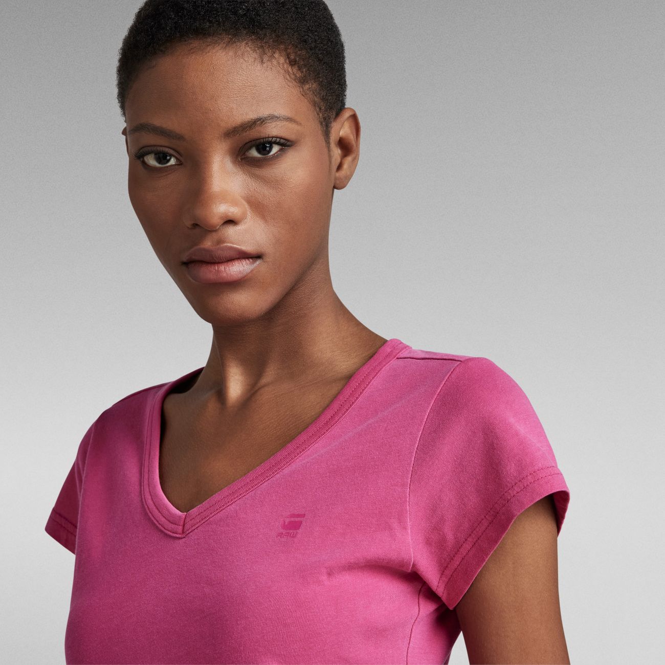 G-STAR RAW DENIM EYBEN SLIM V WMN S/S Damen T-Shirt