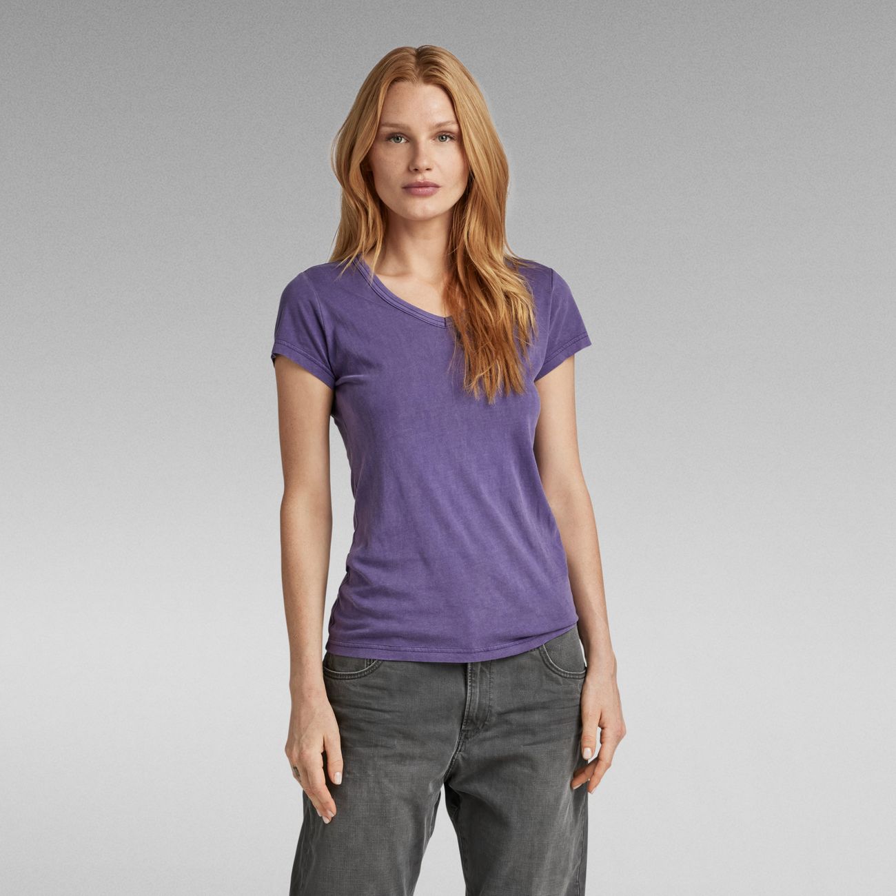 G-STAR RAW DENIM EYBEN SLIM V WMN S/S Damen T-Shirt