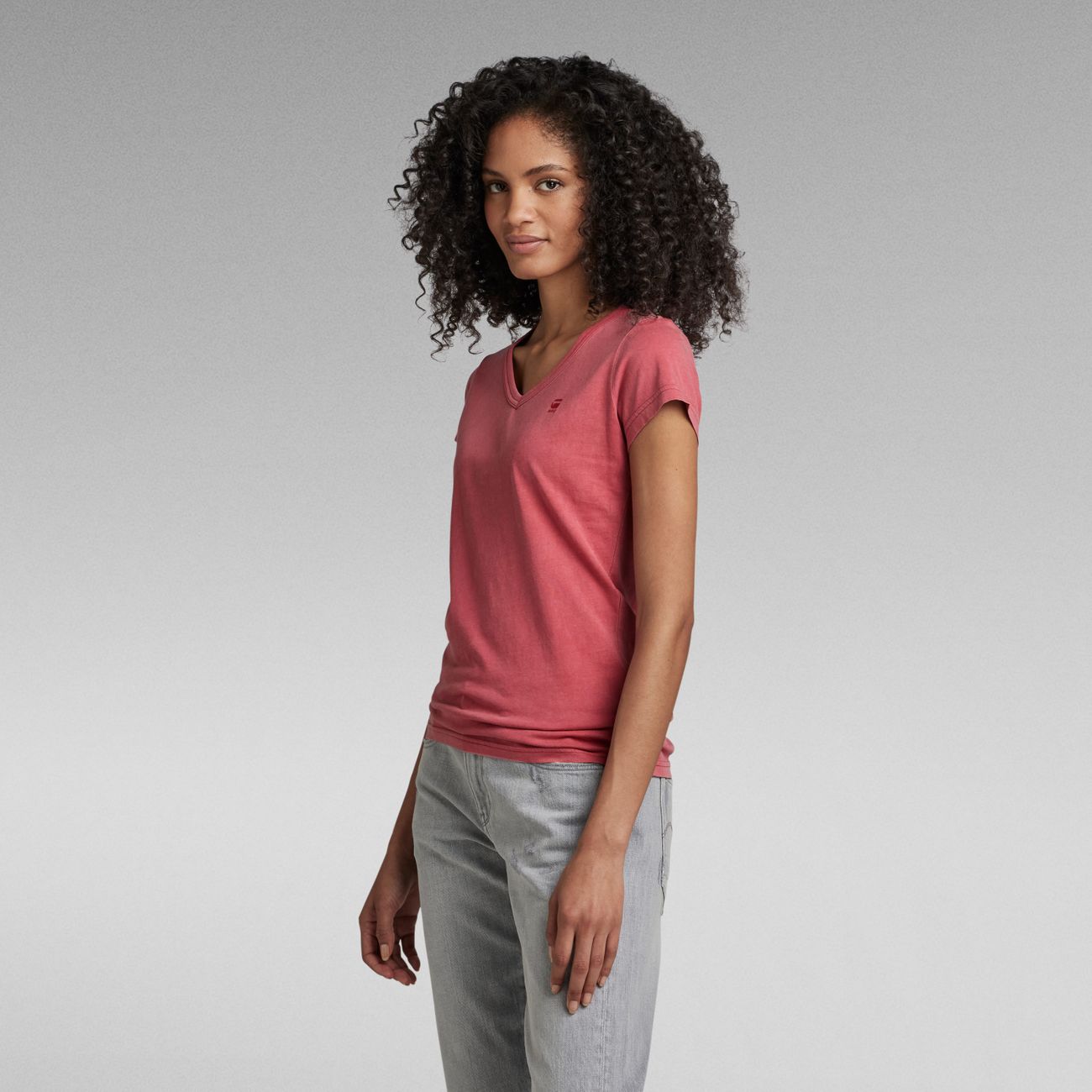 G-STAR RAW DENIM EYBEN SLIM V WMN S/S Damen T-Shirt