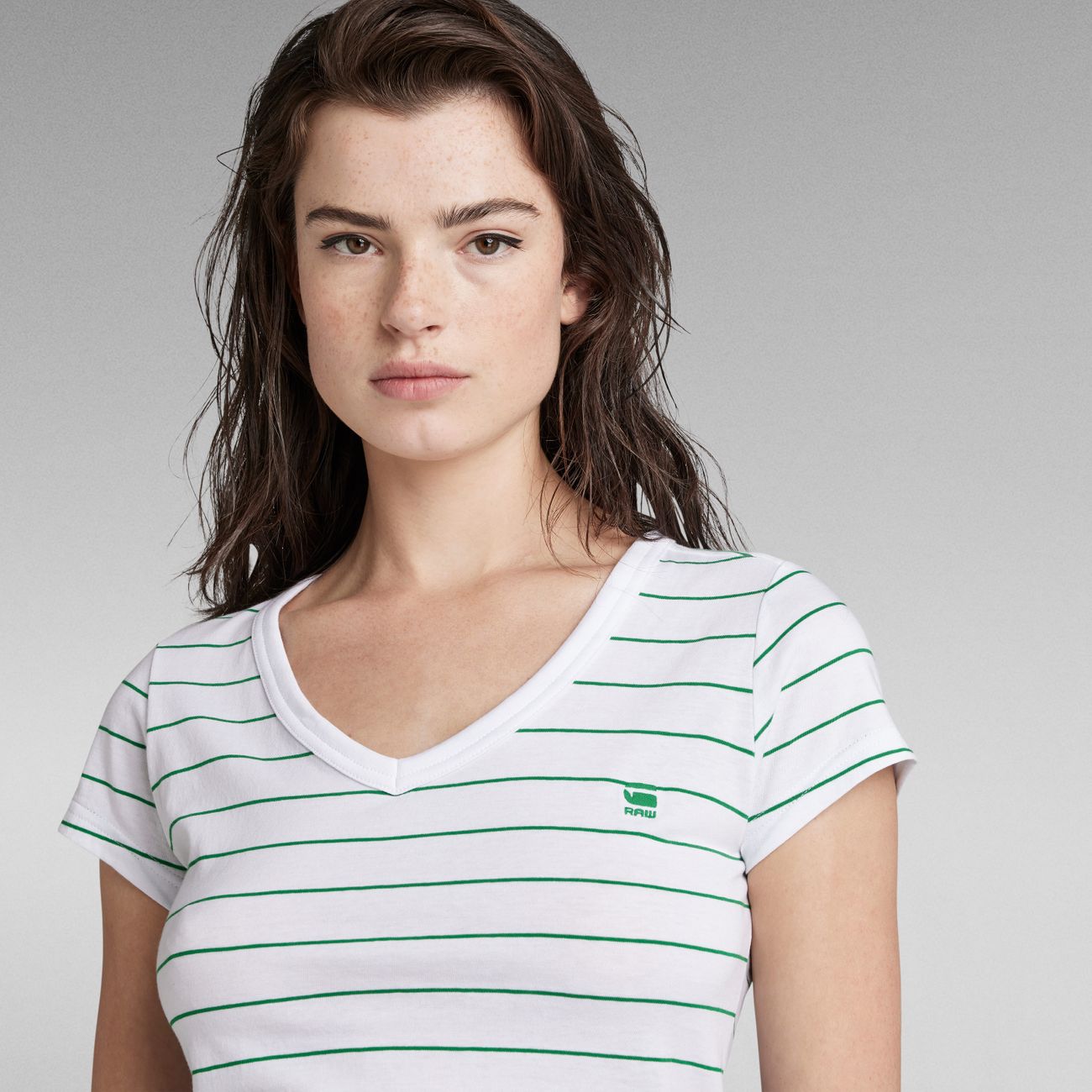 G-STAR RAW DENIM EYBEN SLIM V WMN S/S Damen T-Shirt