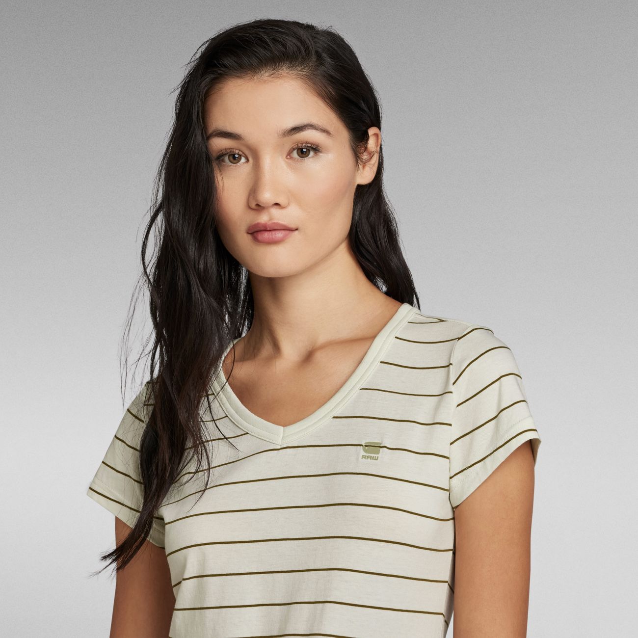 G-STAR RAW DENIM EYBEN SLIM V WMN S/S Damen T-Shirt