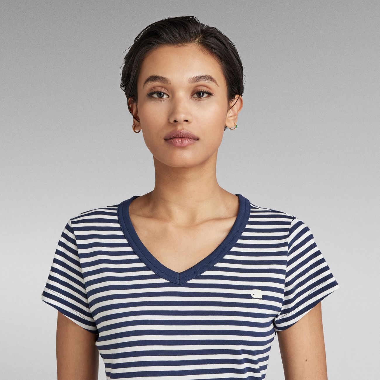 G-STAR RAW DENIM EYBEN SLIM V WMN S/S Damen T-Shirt