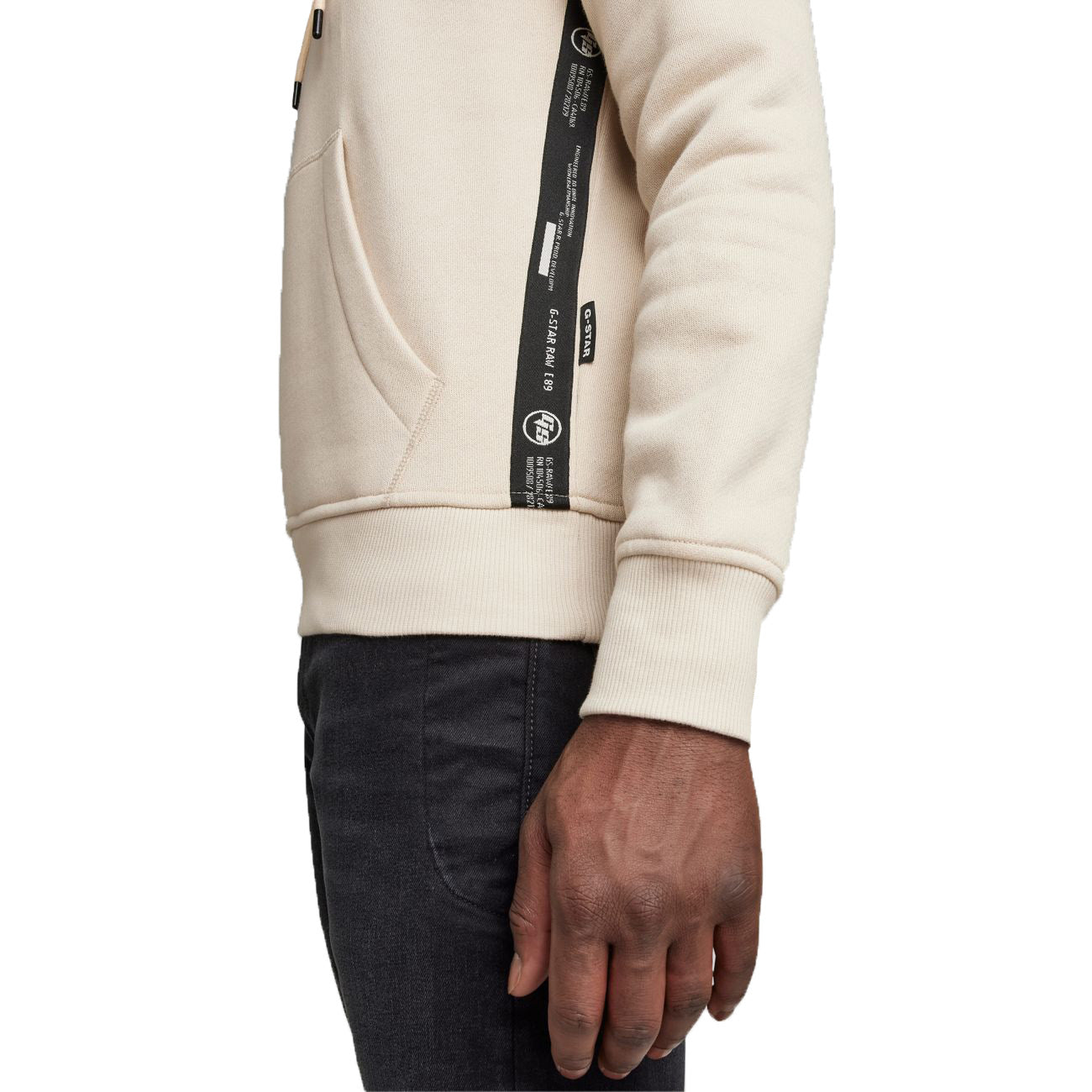 G-STAR RAW DENIM LOGO TAPE HOODED SWEATSHIRT Herren Kapuzenpullover