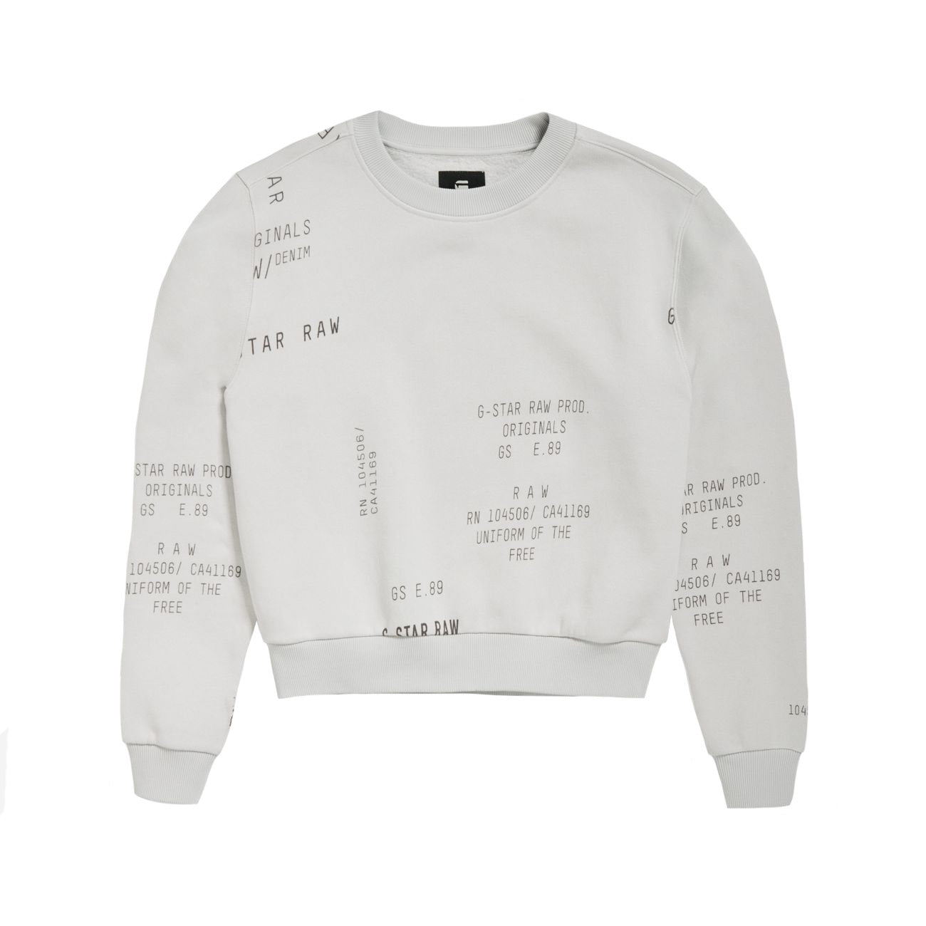 G-STAR RAW DENIM CROPPED ALLOVER LOOSE SWEATSHIRT Damen Sweatshirt