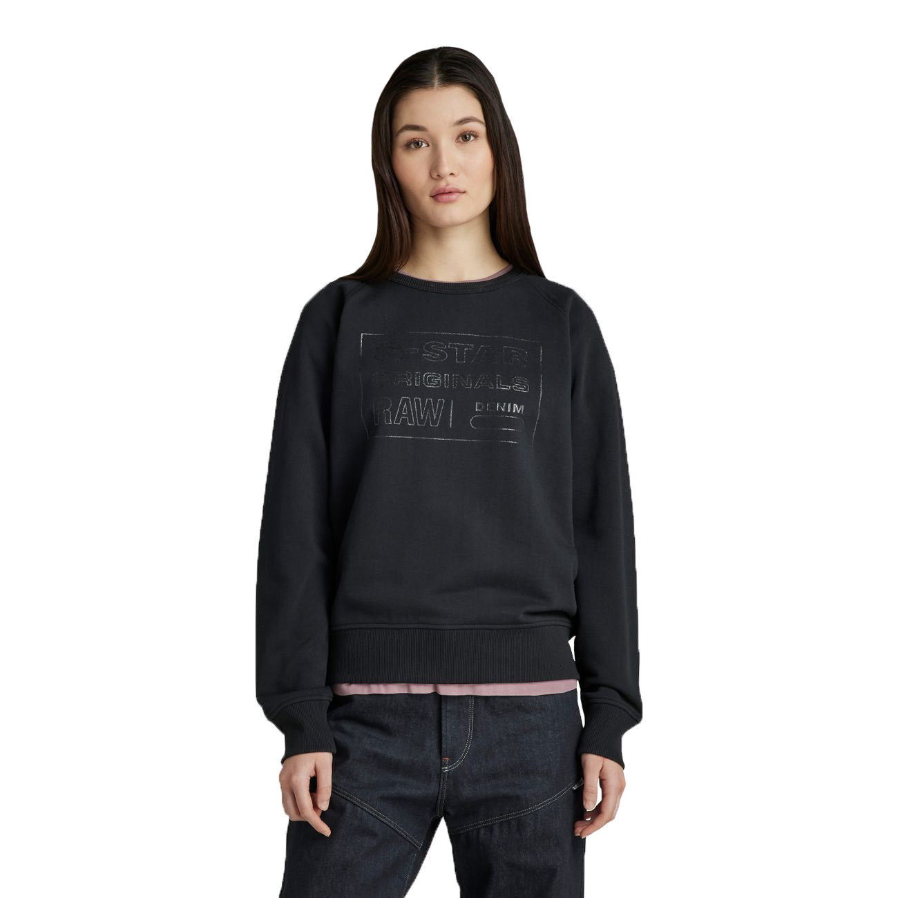 G-STAR RAW DENIM RAGLAN ORIGINALS Damen Sweatshirt