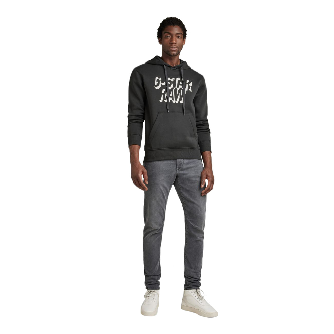 G-STAR RAW DENIM RETRO SHADOW GRAPHIC HOODED Herren Sweatshirt