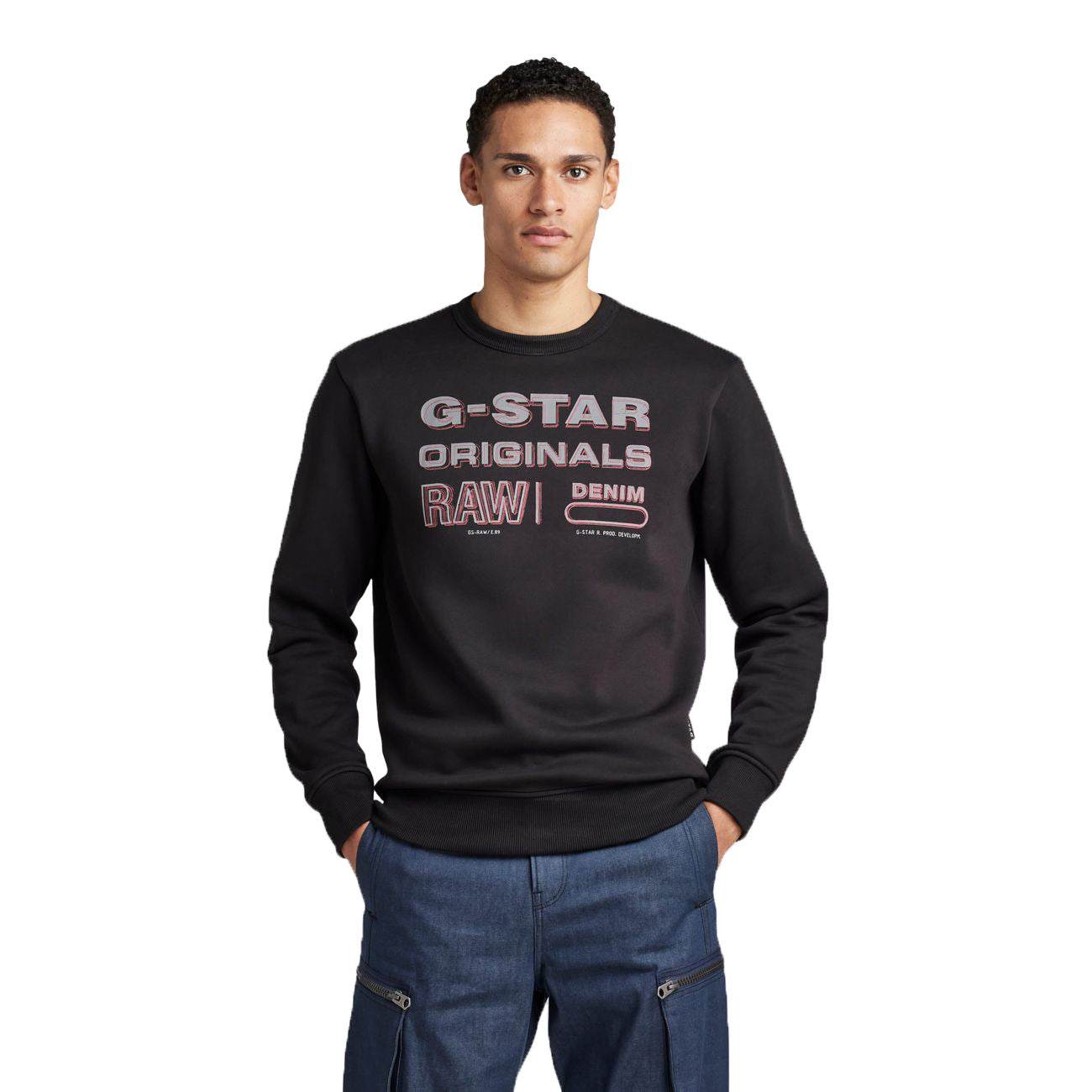G-STAR RAW DENIM ORIGINALS STAMP R SWEAT Herren Sweatshirt