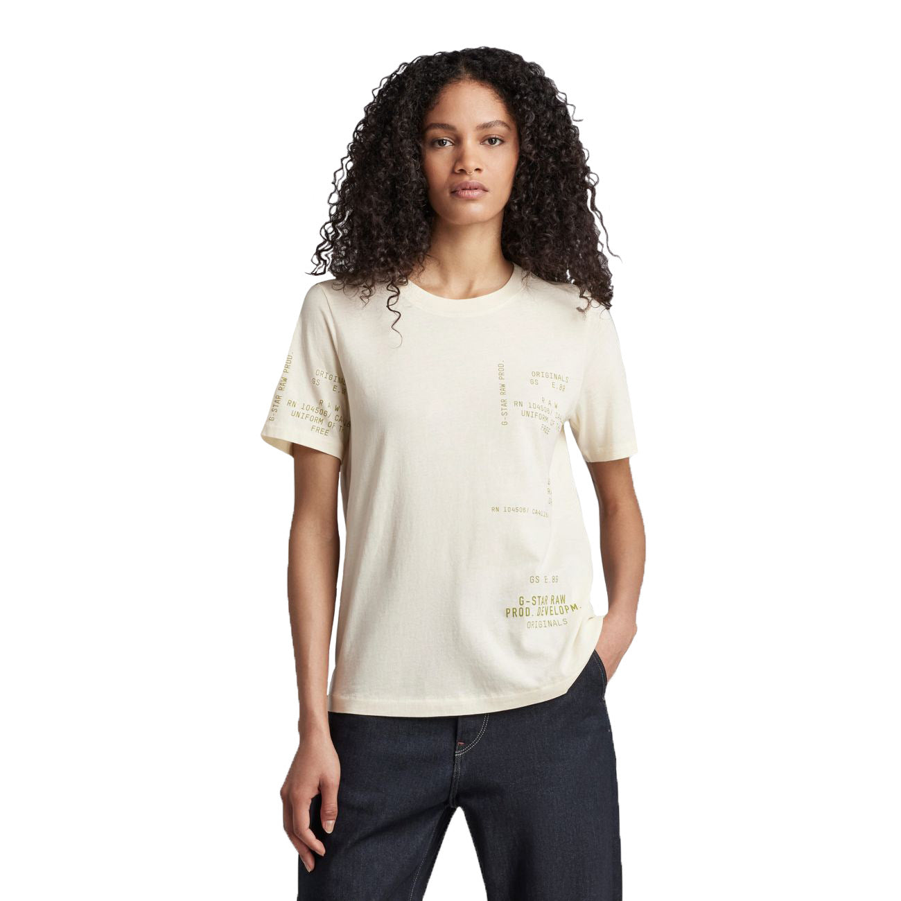 G-STAR RAW DENIM TYPE FACE GRAPHIC R T Damen T-Shirt