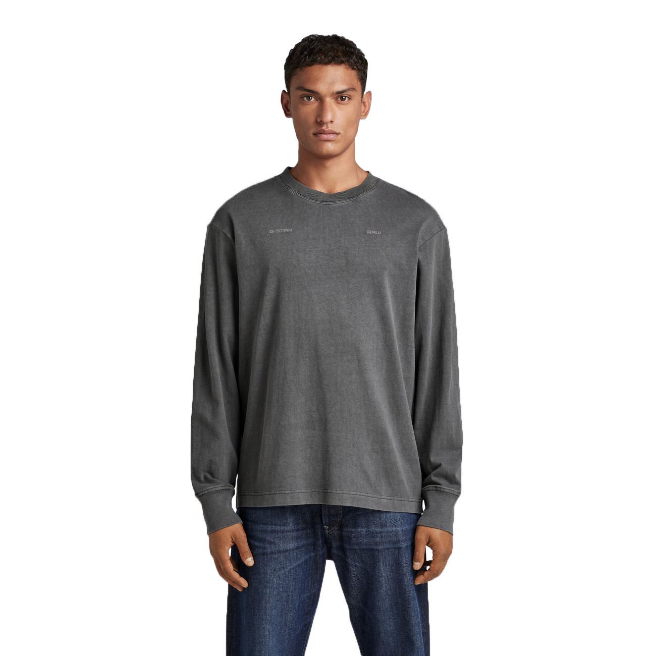 G-STAR RAW DENIM BACK TYPOGRAPHY BOXY R T L/S Herren Longsleeve