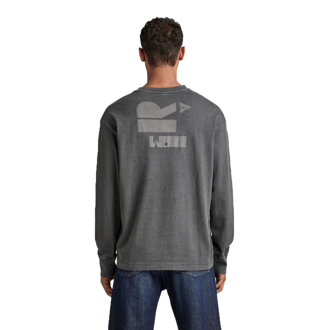 G-STAR RAW DENIM BACK TYPOGRAPHY BOXY R T L/S Herren Longsleeve