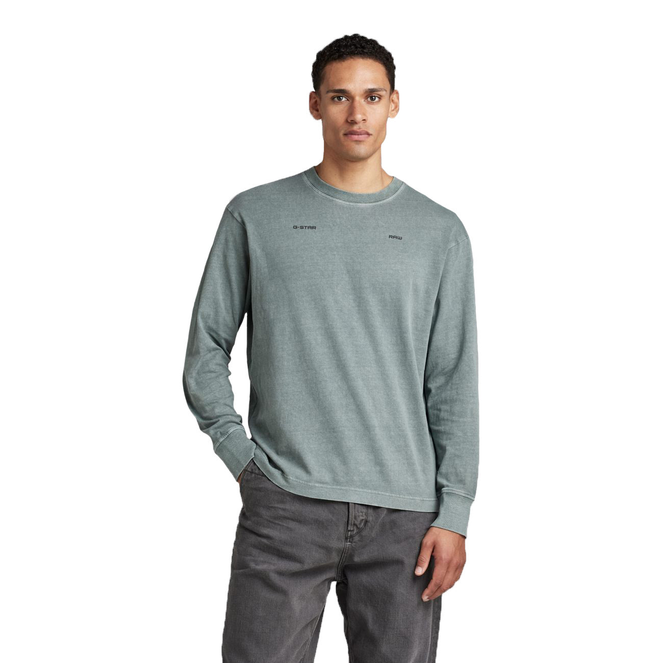 G-STAR RAW DENIM BACK TYPOGRAPHY BOXY R T L/S Herren Longsleeve