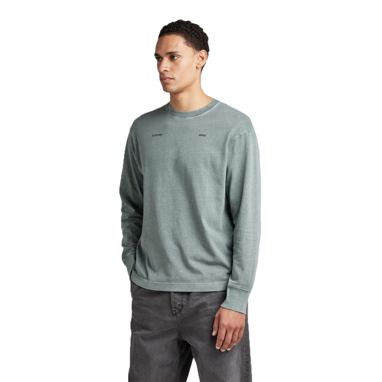 G-STAR RAW DENIM BACK TYPOGRAPHY BOXY R T L/S Herren Longsleeve