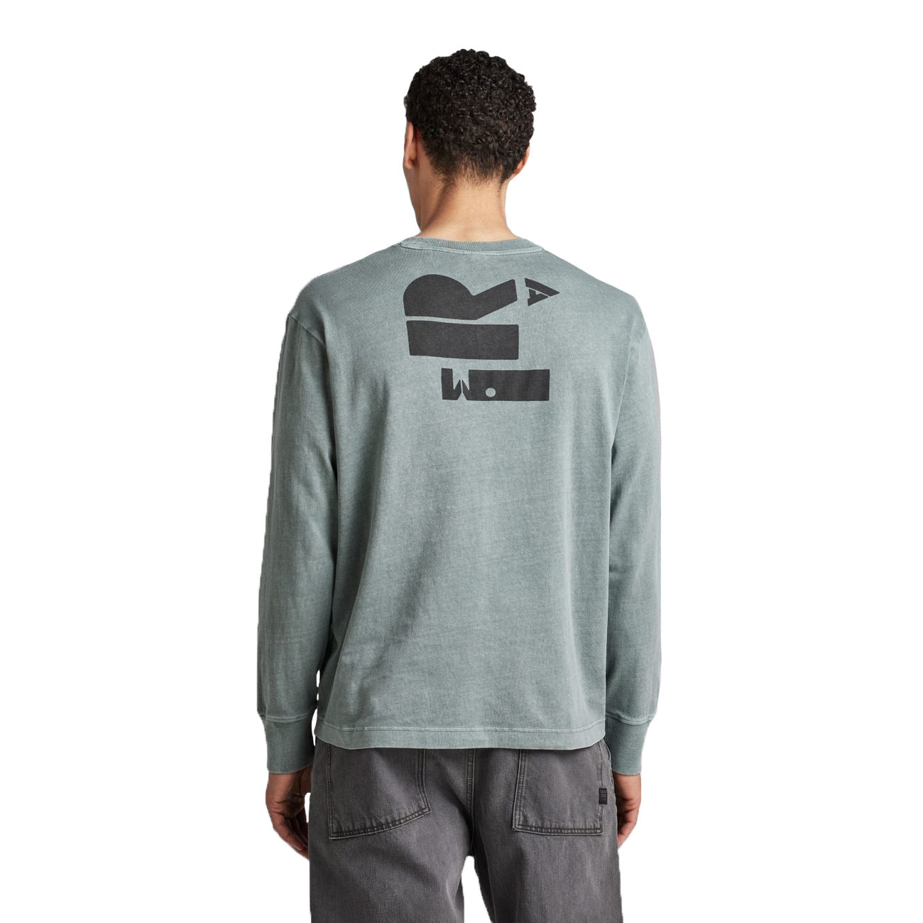 G-STAR RAW DENIM BACK TYPOGRAPHY BOXY R T L/S Herren Longsleeve