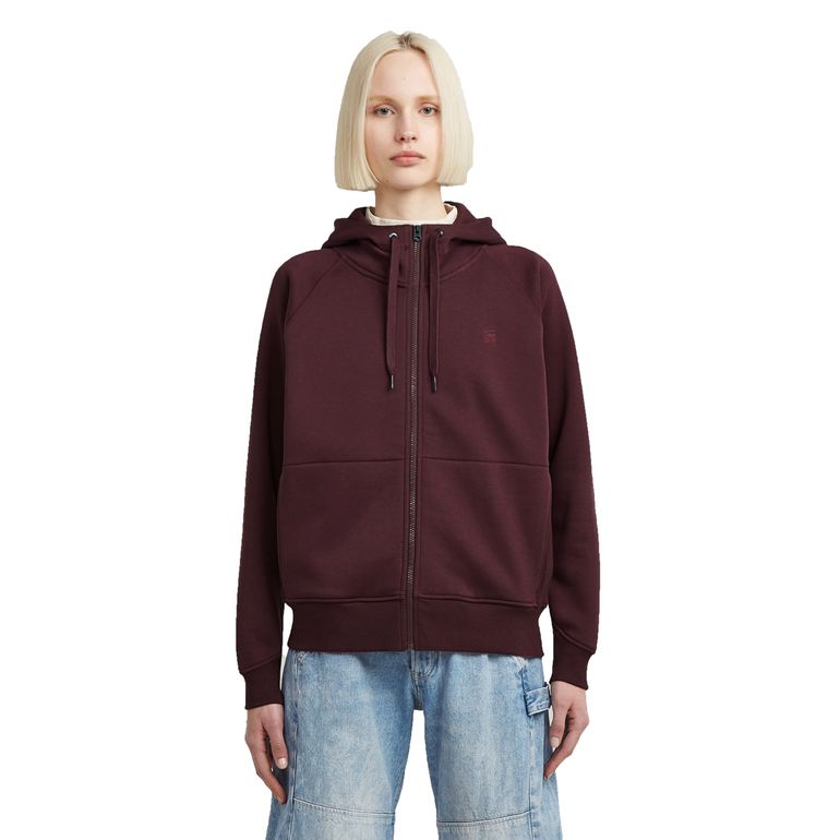 G-STAR RAW DENIM PREMIUM CORE 2.1 HOODIE ZIP THRU SWEAT Damen Kapuzen-Sweatjacke