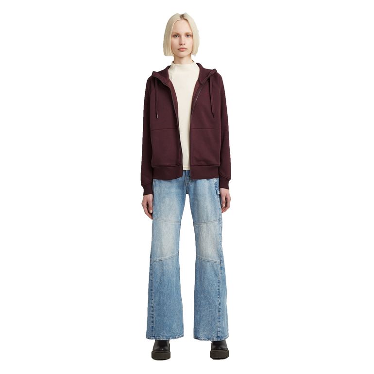 G-STAR RAW DENIM PREMIUM CORE 2.1 HOODIE ZIP THRU SWEAT Damen Kapuzen-Sweatjacke