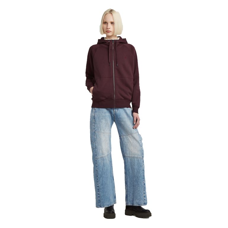 G-STAR RAW DENIM PREMIUM CORE 2.1 HOODIE ZIP THRU SWEAT Damen Kapuzen-Sweatjacke