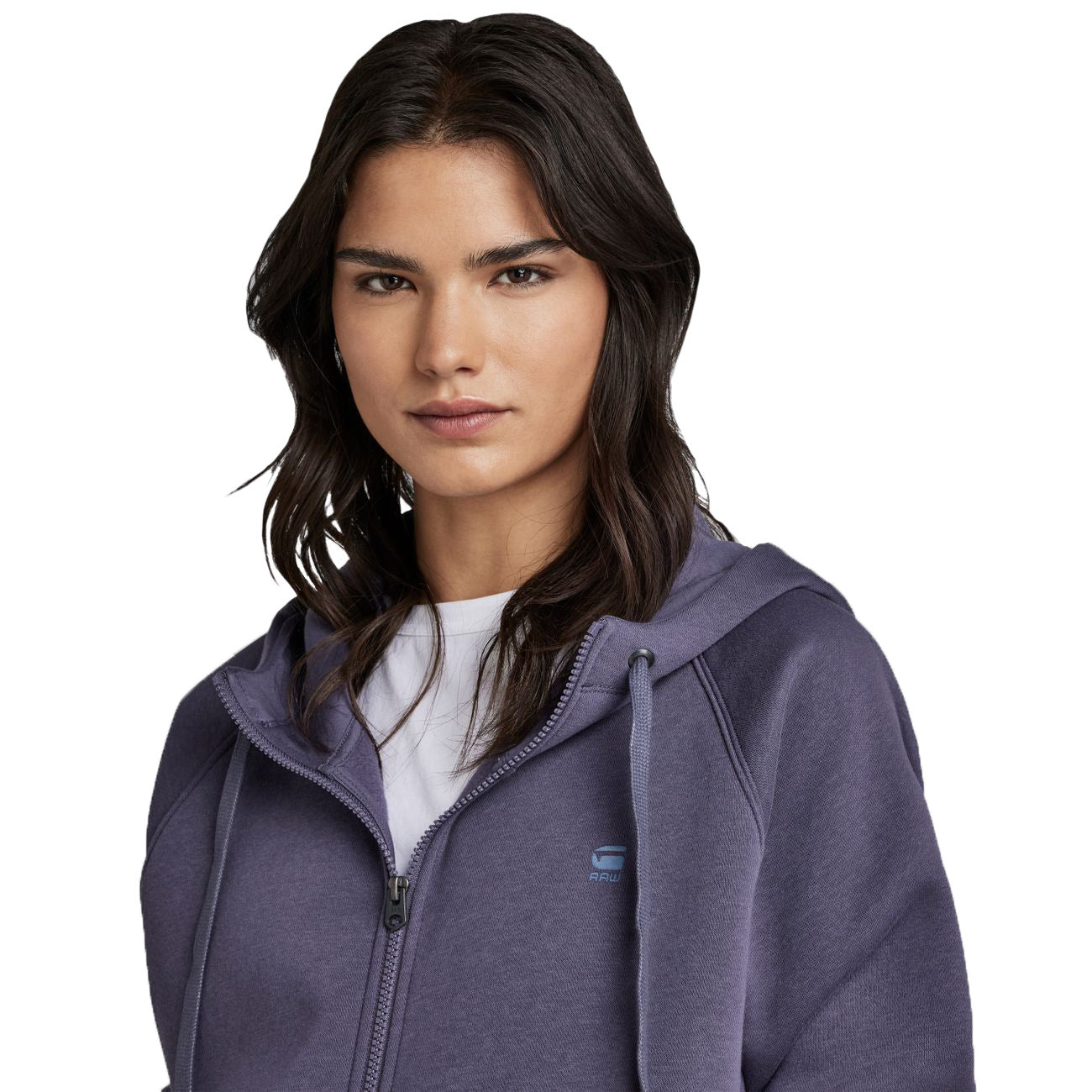 G-STAR RAW DENIM PREMIUM CORE 2.1 HOODIE ZIP THRU SWEAT Damen Kapuzen-Sweatjacke