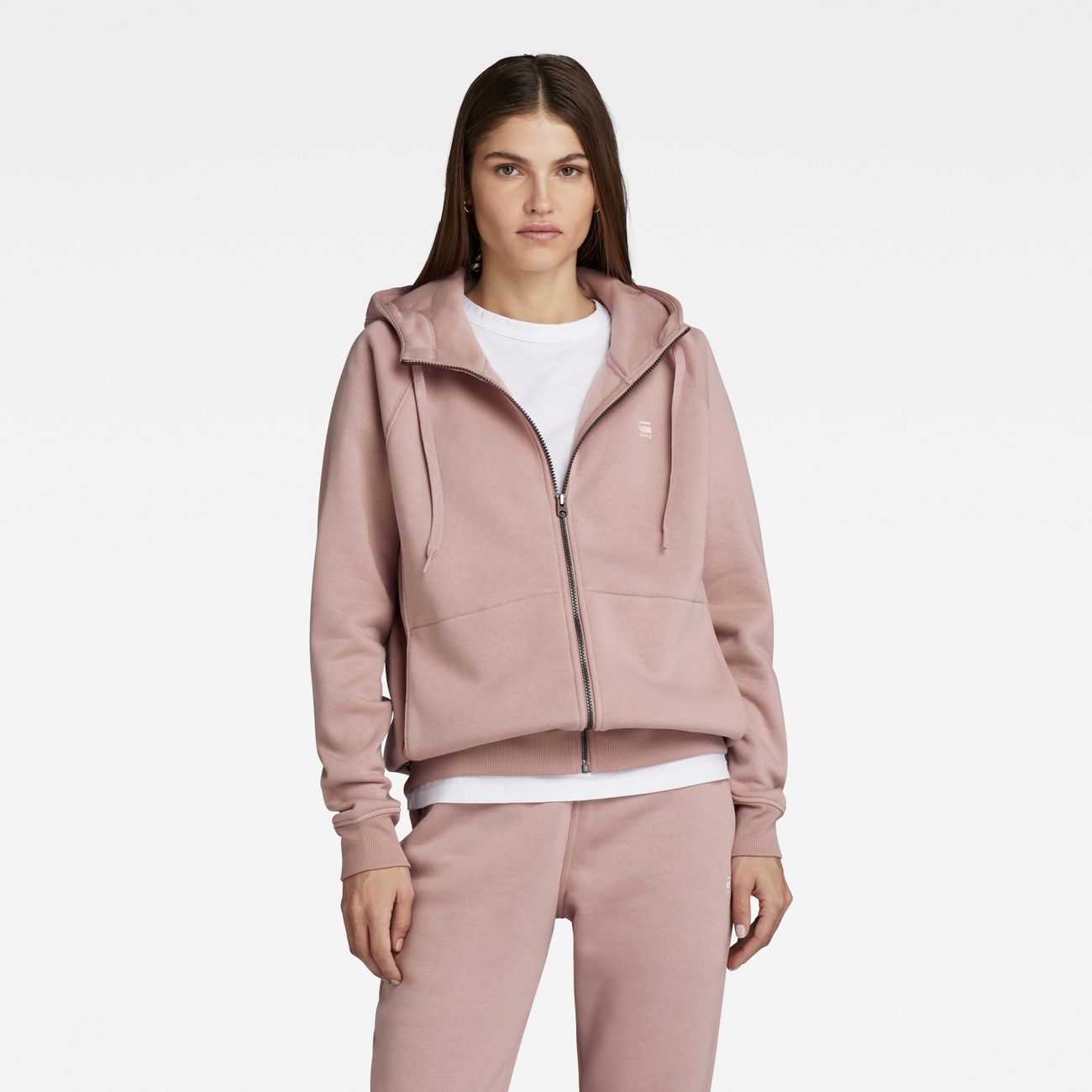 G-STAR RAW DENIM PREMIUM CORE 2.1 HOODIE ZIP THRU SWEAT Damen Kapuzen-Sweatjacke