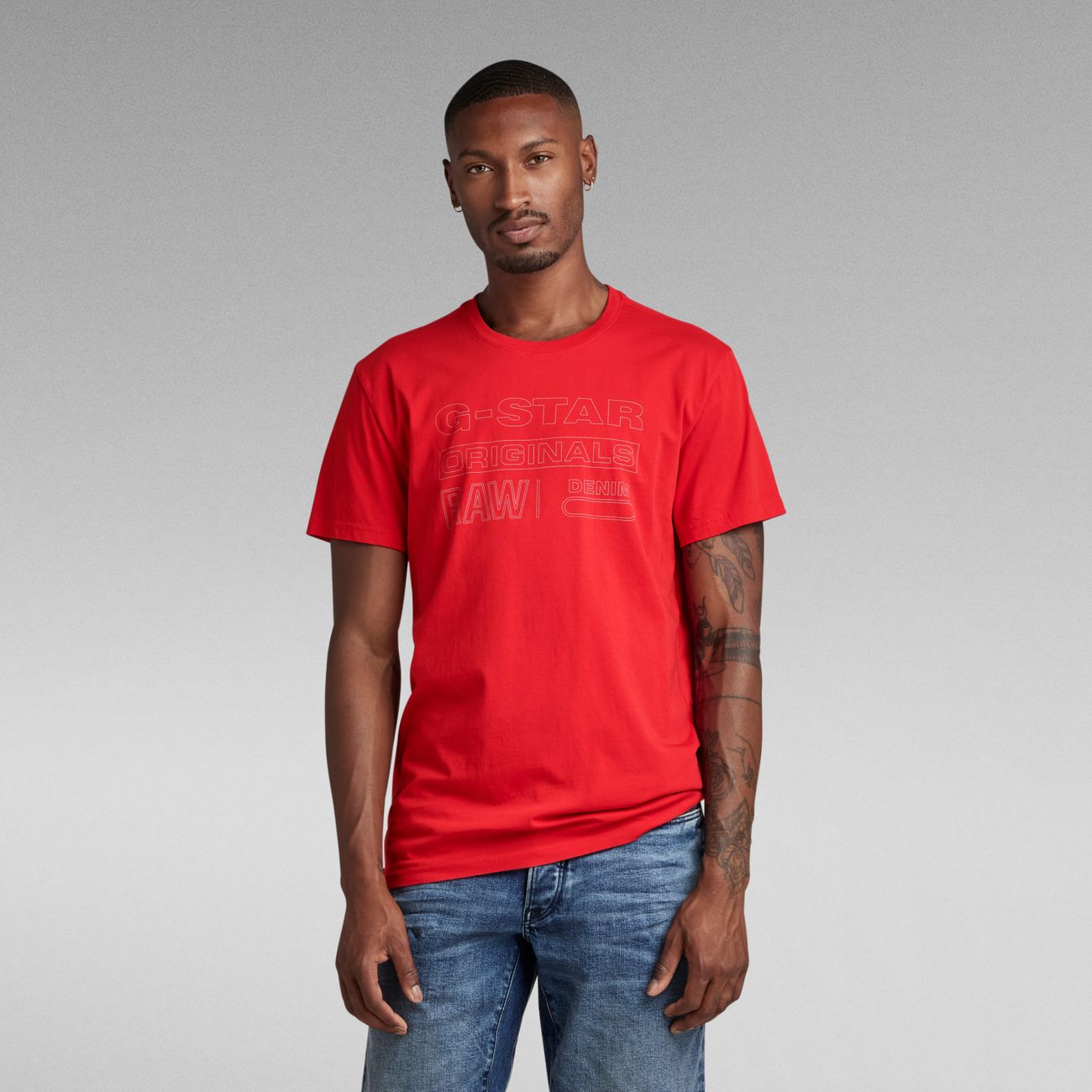 G-STAR RAW DENIM ORIGINALS R T Herren T-Shirt