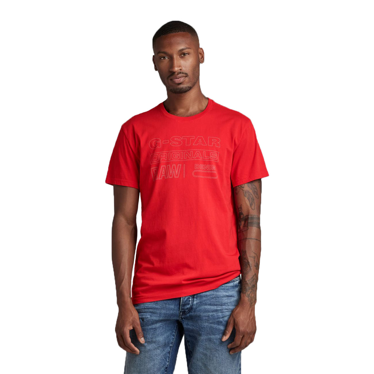 G-STAR RAW DENIM ORIGINALS R T Herren T-Shirt