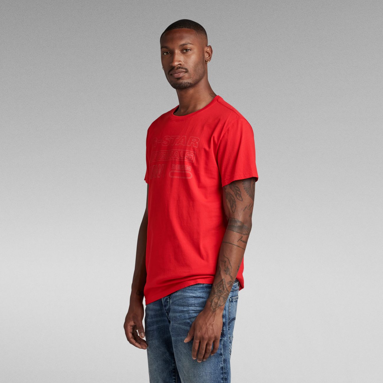 G-STAR RAW DENIM ORIGINALS R T Herren T-Shirt