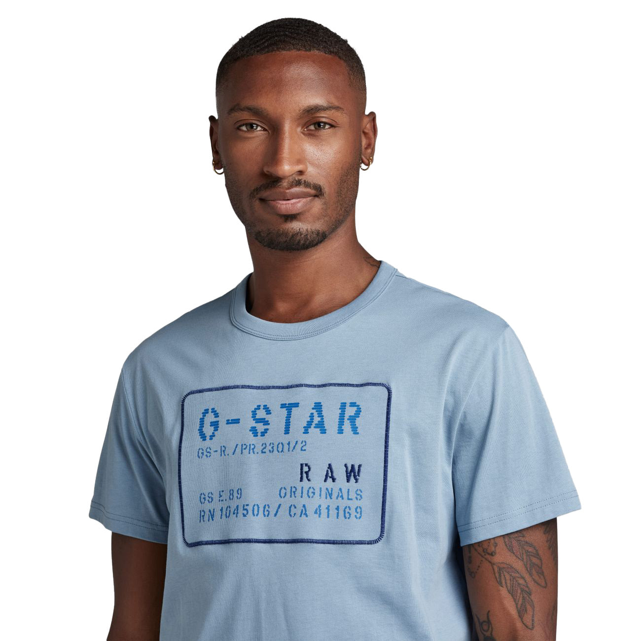 G-STAR RAW DENIM APPLIQUE MULTI TECHNIQUE R T Herren T-Shirt