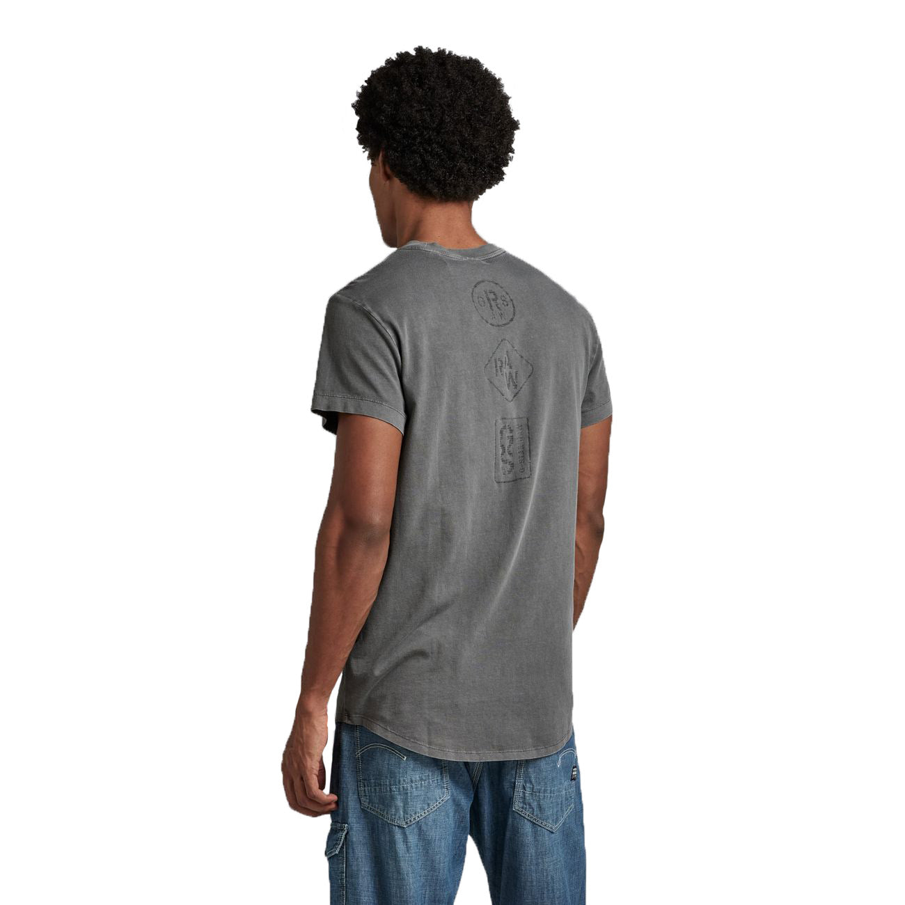 G-STAR RAW DENIM LASH BADGES R T Herren T-Shirt