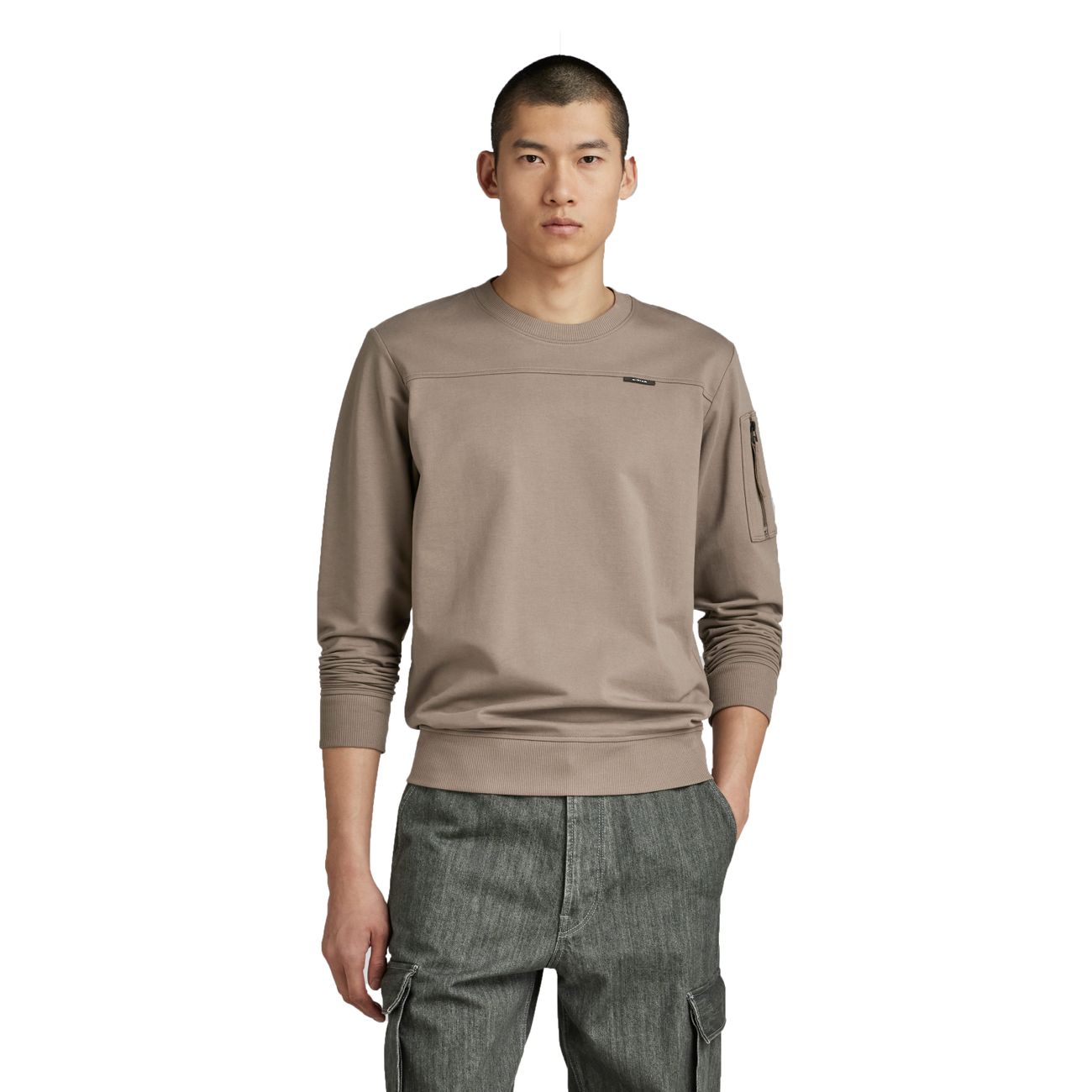 G-STAR RAW DENIM SLEEVE POCKET TWEETER Herren Sweatshirt