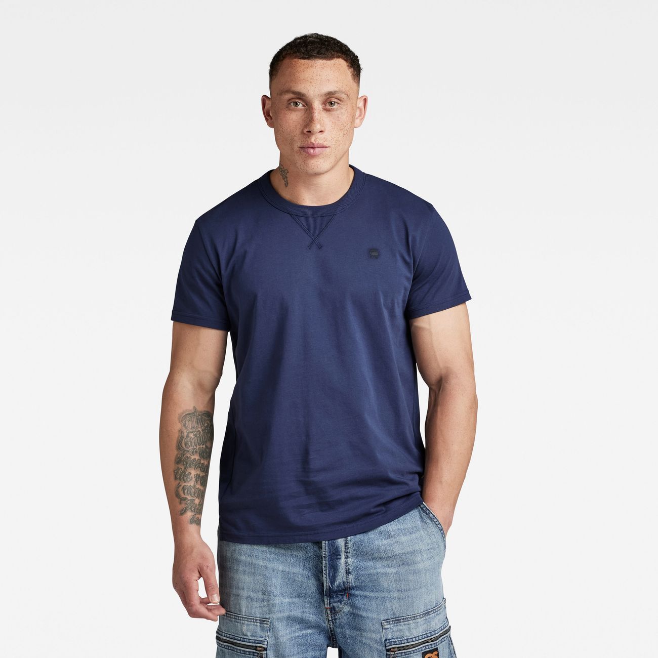 G-STAR RAW DENIM NIFOUS Herren Rundhals T-Shirt R T Herren