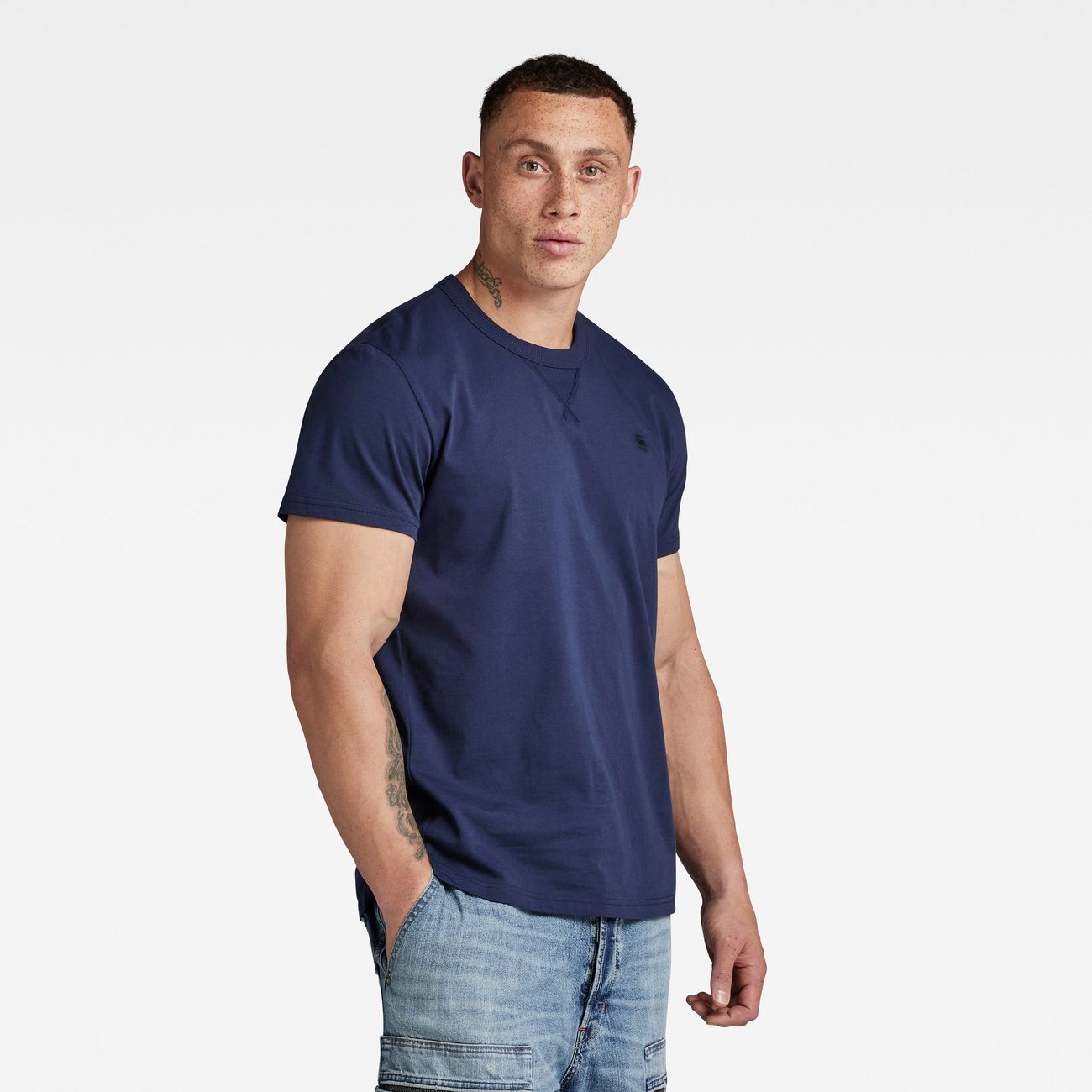 G-STAR RAW DENIM NIFOUS Herren Rundhals T-Shirt R T Herren