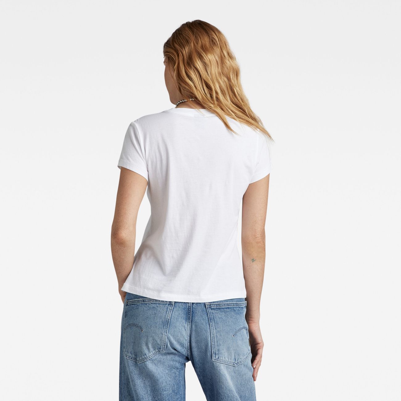 G-STAR RAW DENIM FRONT SEAM R T WMN Damen T-Shirt