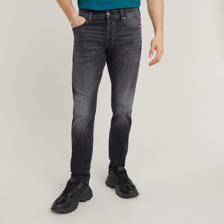 G-STAR RAW 3301 SLIM FADED BLACK MAGNET Herren Jeans