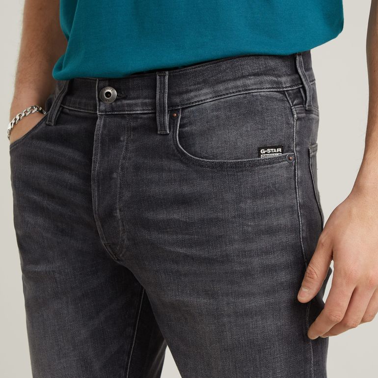 G-STAR RAW 3301 SLIM FADED BLACK MAGNET Herren Jeans