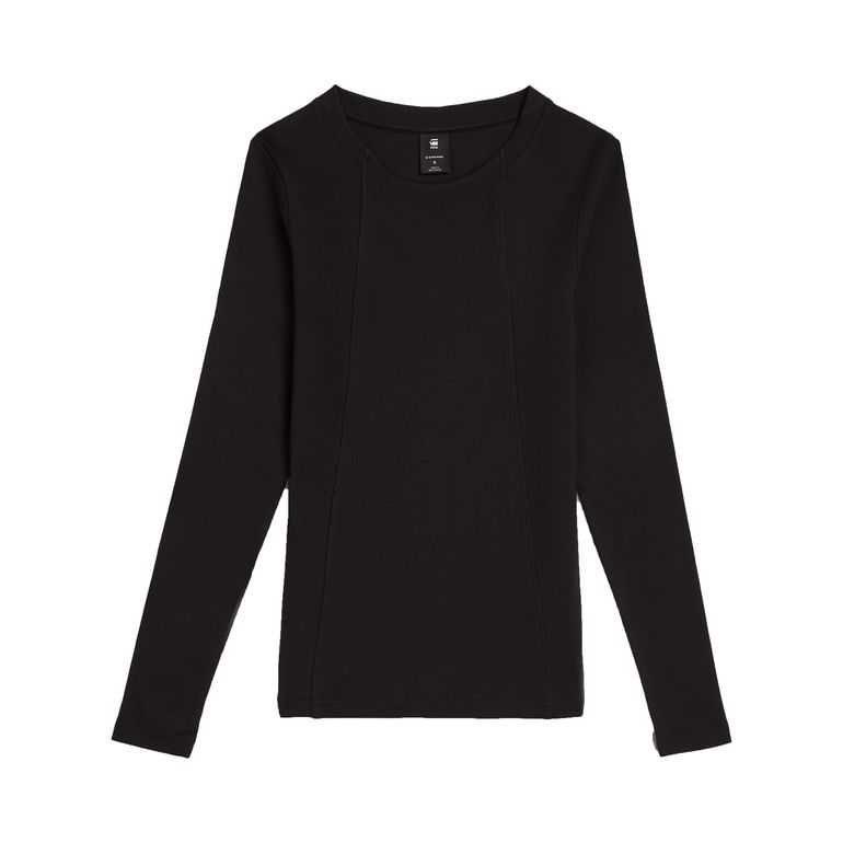 G-STAR RAW A LINE SLIM RIB R T L/S WMN Damen Langarmshirt