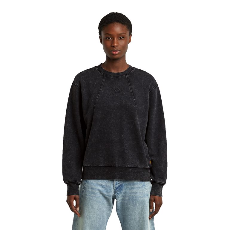 G-STAR RAW WASHED A LINE SCRIPT SW WMN Damen Sweatshirt