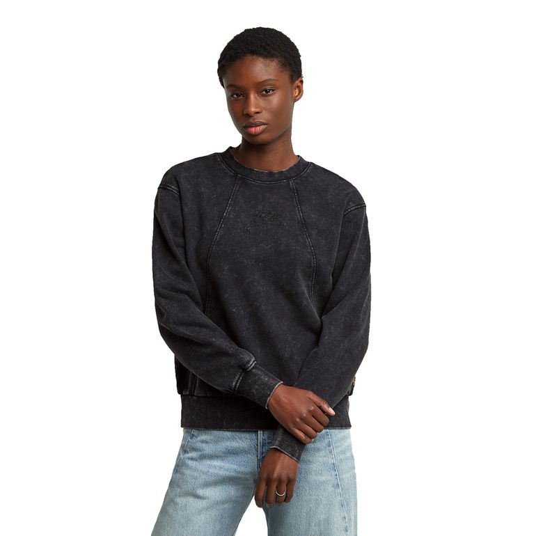 G-STAR RAW WASHED A LINE SCRIPT SW WMN Damen Sweatshirt