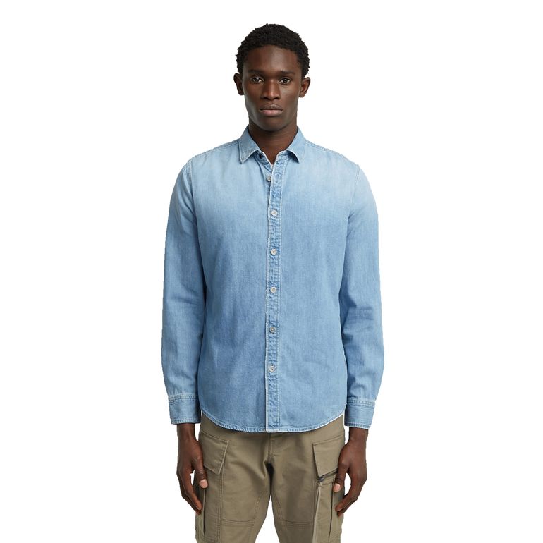 G-STAR RAW CLEAN SLIM SHIRT L/S Herren Jeanshemd