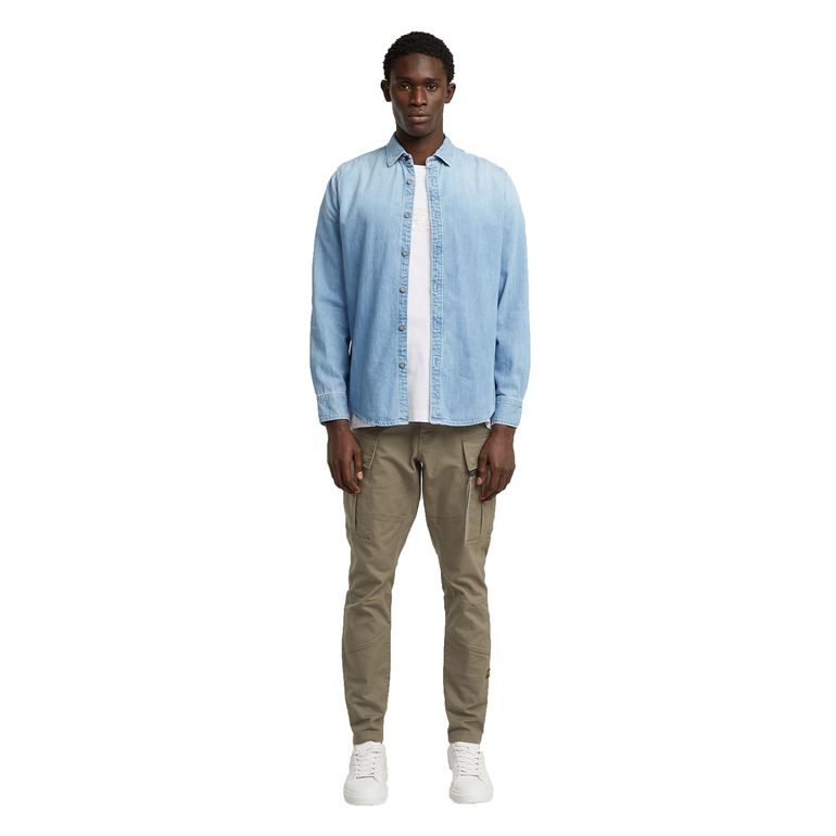 G-STAR RAW CLEAN SLIM SHIRT L/S Herren Jeanshemd